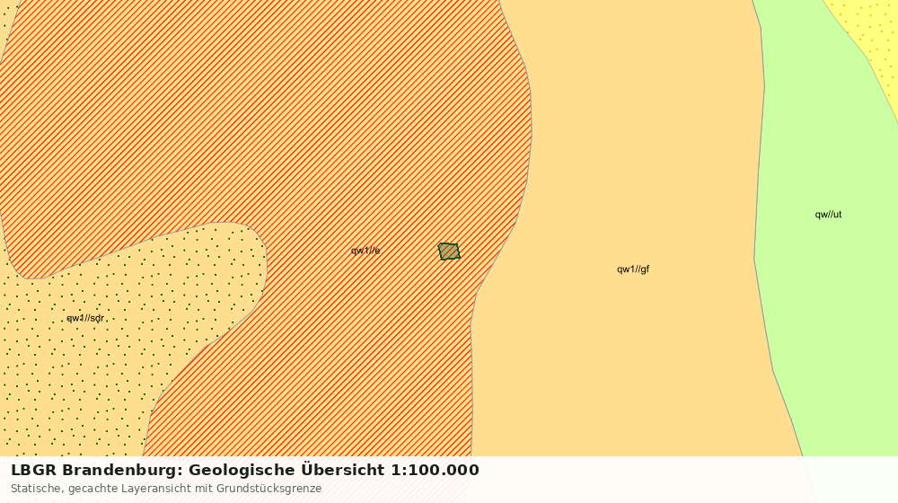 Statische Kartenansicht: LBGR Brandenburg: Geologische Übersicht 1:100.000
