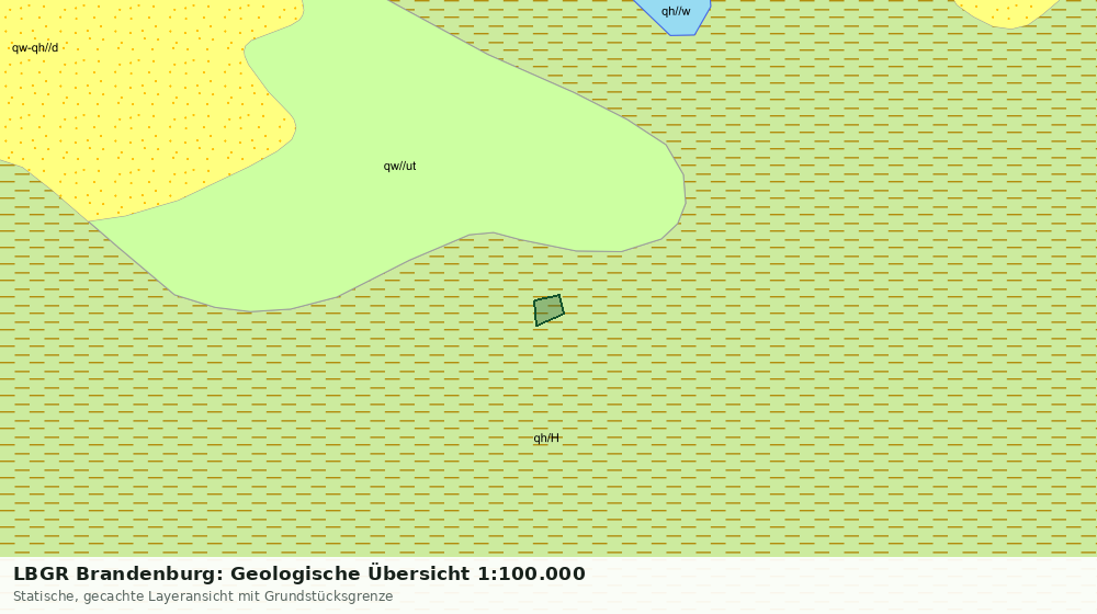 Statische Kartenansicht: LBGR Brandenburg: Geologische Übersicht 1:100.000