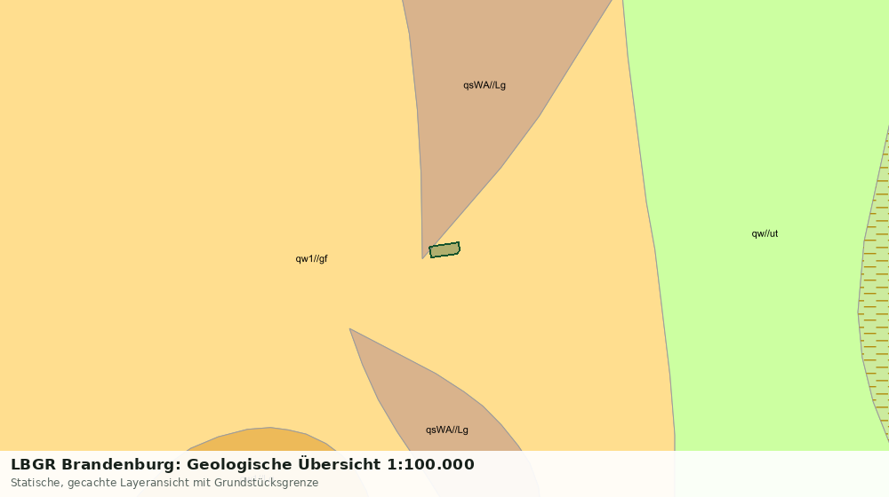 Statische Kartenansicht: LBGR Brandenburg: Geologische Übersicht 1:100.000