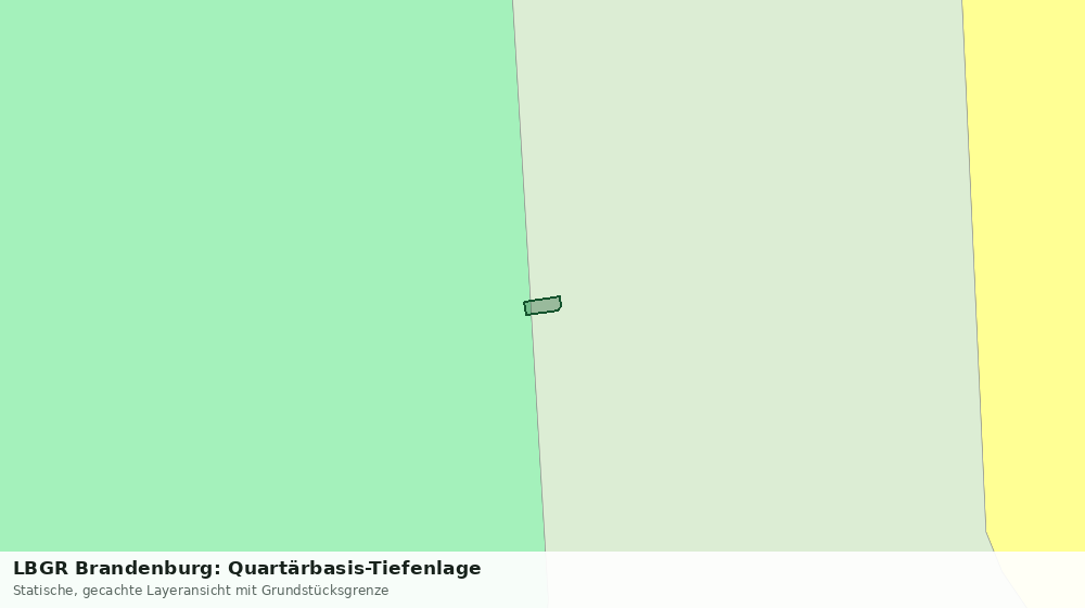 Statische Kartenansicht: LBGR Brandenburg: Quartärbasis-Tiefenlage