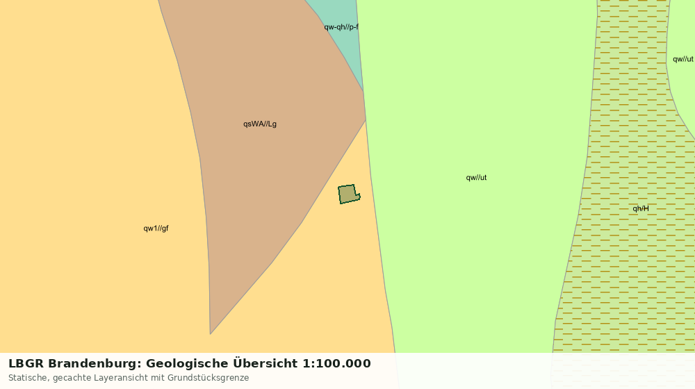 Statische Kartenansicht: LBGR Brandenburg: Geologische Übersicht 1:100.000
