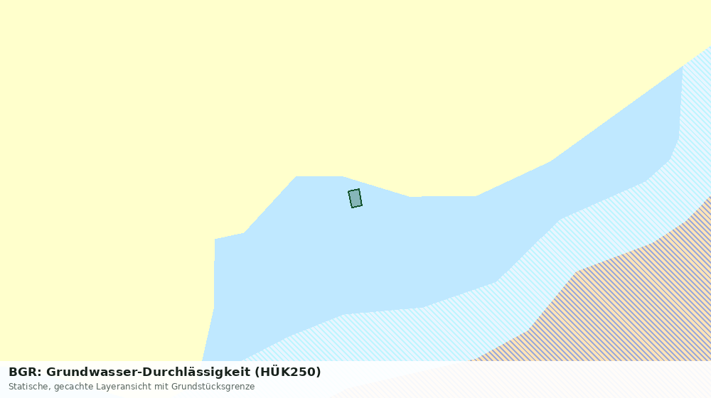 Statische Kartenansicht: BGR: Grundwasser-Durchlässigkeit (HÜK250)