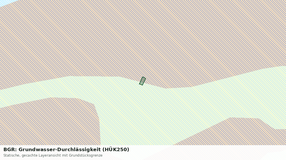 Statische Kartenansicht: BGR: Grundwasser-Durchlässigkeit (HÜK250)