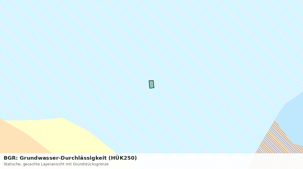 Statische Kartenansicht: BGR: Grundwasser-Durchlässigkeit (HÜK250)