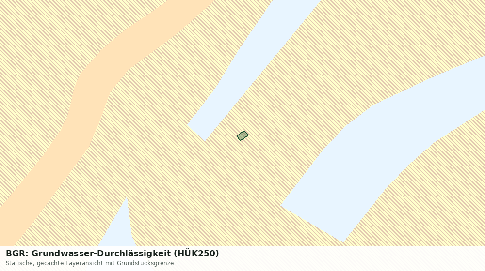 Statische Kartenansicht: BGR: Grundwasser-Durchlässigkeit (HÜK250)