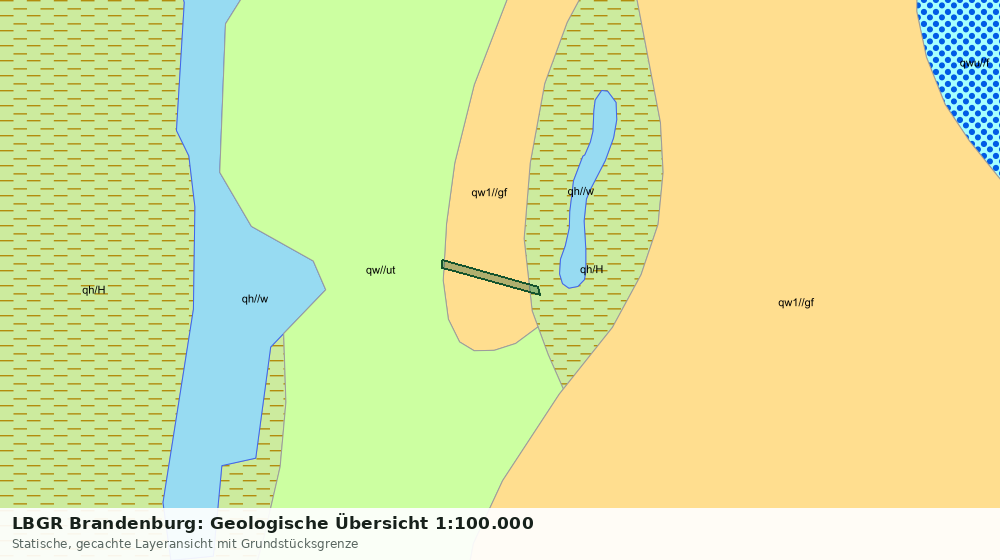 Statische Kartenansicht: LBGR Brandenburg: Geologische Übersicht 1:100.000