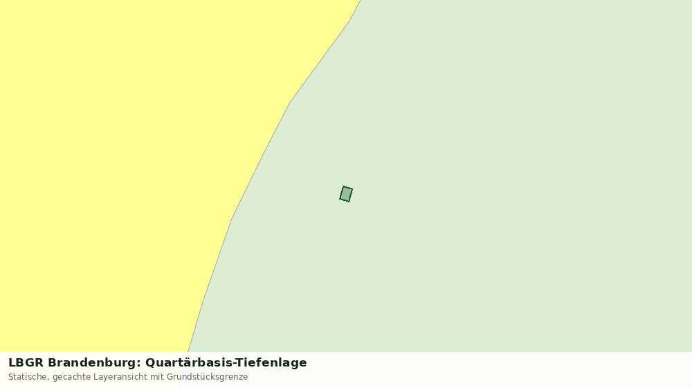 Statische Kartenansicht: LBGR Brandenburg: Quartärbasis-Tiefenlage
