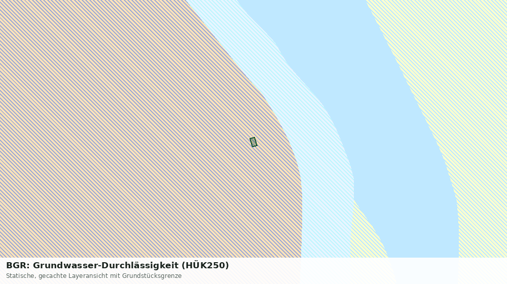 Statische Kartenansicht: BGR: Grundwasser-Durchlässigkeit (HÜK250)