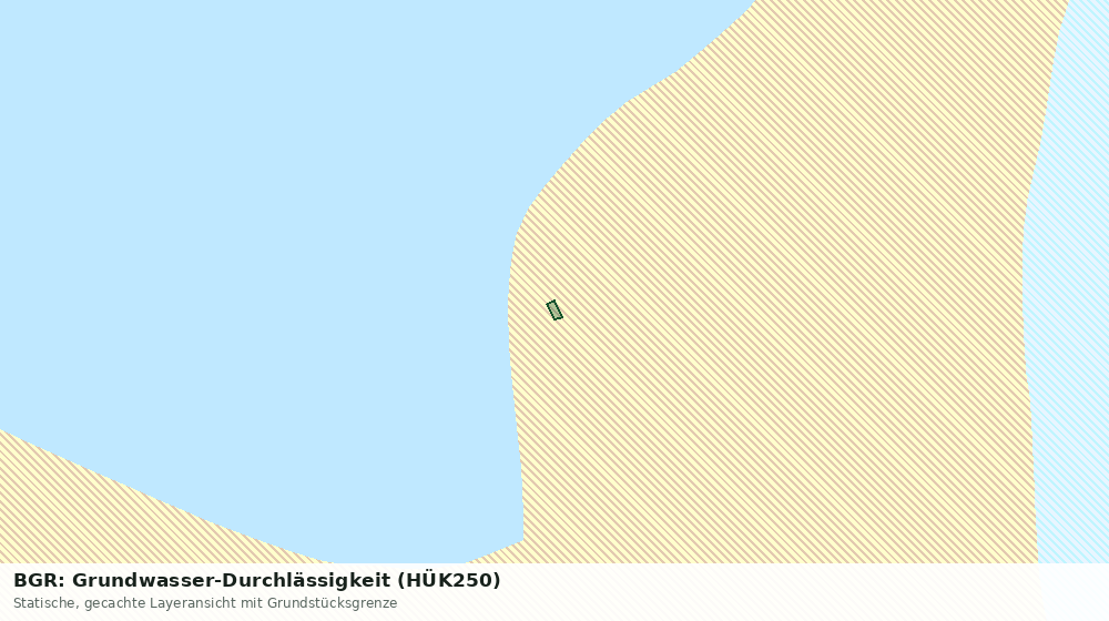 Statische Kartenansicht: BGR: Grundwasser-Durchlässigkeit (HÜK250)