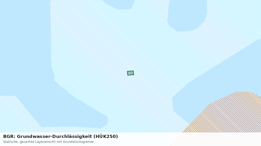 Statische Kartenansicht: BGR: Grundwasser-Durchlässigkeit (HÜK250)