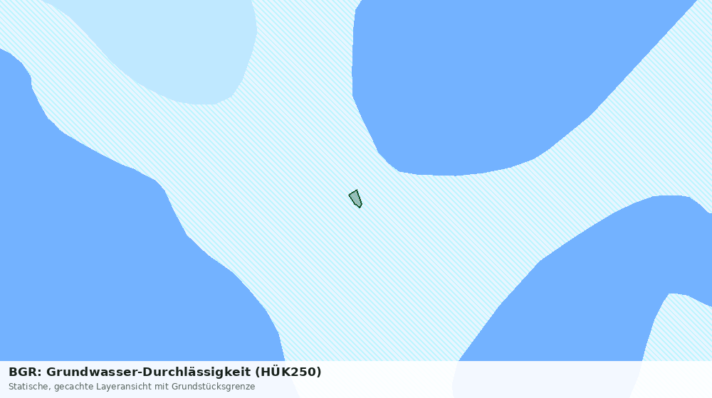 Statische Kartenansicht: BGR: Grundwasser-Durchlässigkeit (HÜK250)