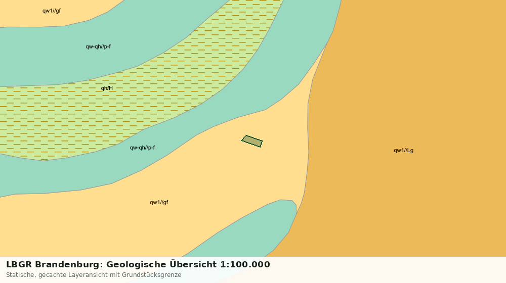 Statische Kartenansicht: LBGR Brandenburg: Geologische Übersicht 1:100.000