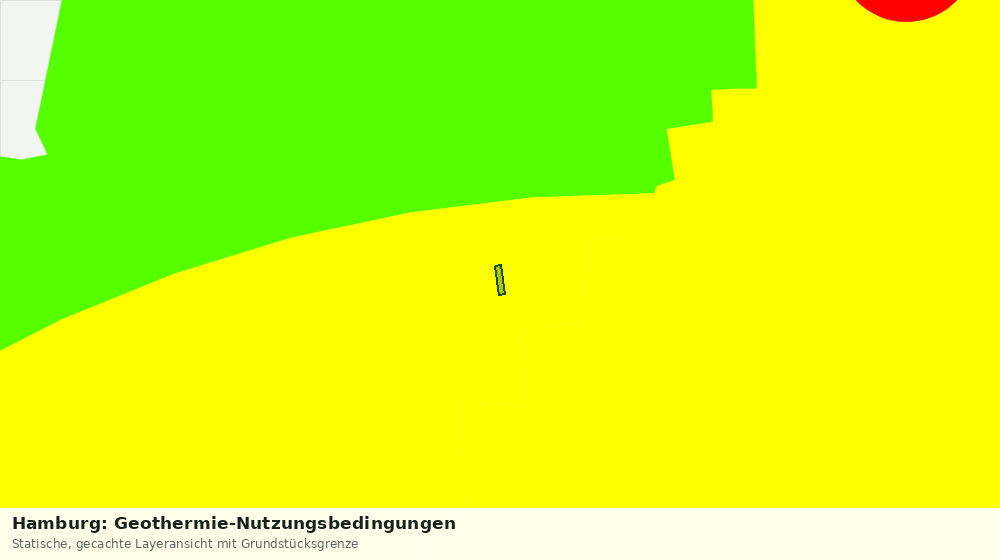 Statische Kartenansicht: Hamburg: Geothermie-Nutzungsbedingungen