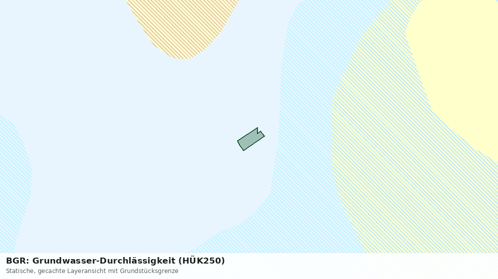 Statische Kartenansicht: BGR: Grundwasser-Durchlässigkeit (HÜK250)