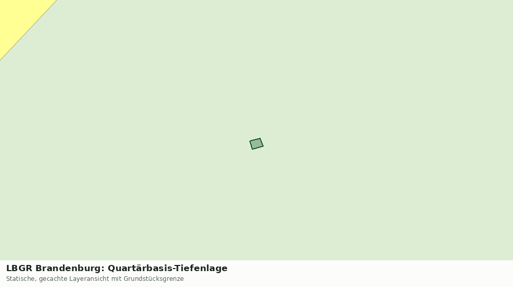 Statische Kartenansicht: LBGR Brandenburg: Quartärbasis-Tiefenlage