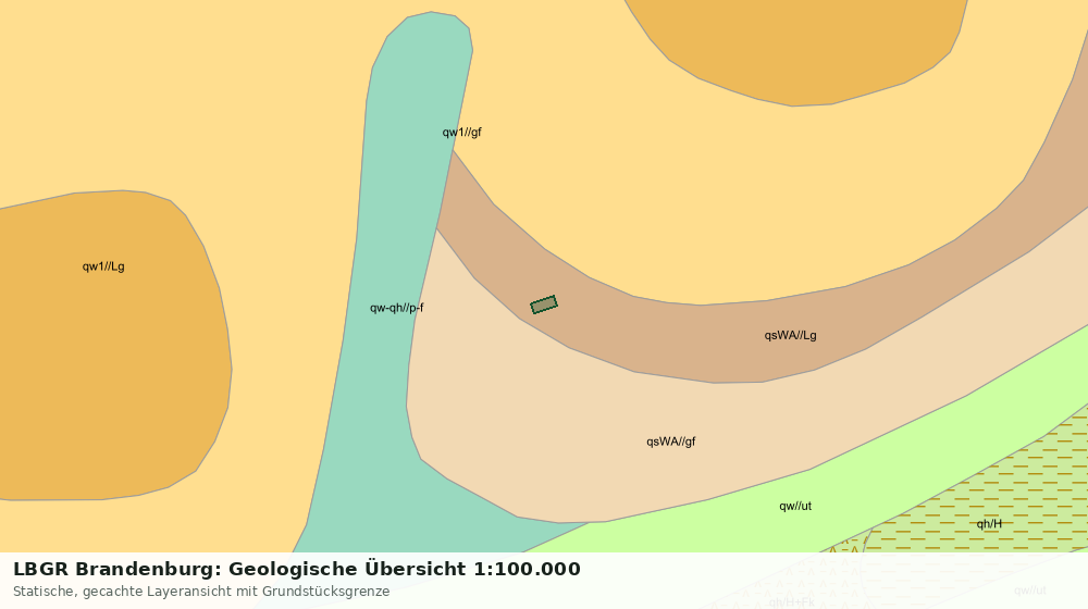 Statische Kartenansicht: LBGR Brandenburg: Geologische Übersicht 1:100.000