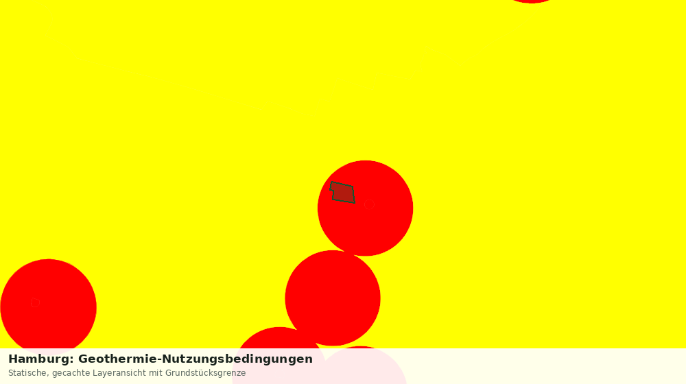 Statische Kartenansicht: Hamburg: Geothermie-Nutzungsbedingungen