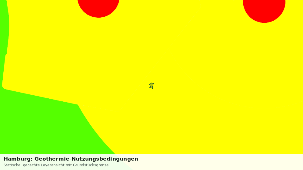 Statische Kartenansicht: Hamburg: Geothermie-Nutzungsbedingungen