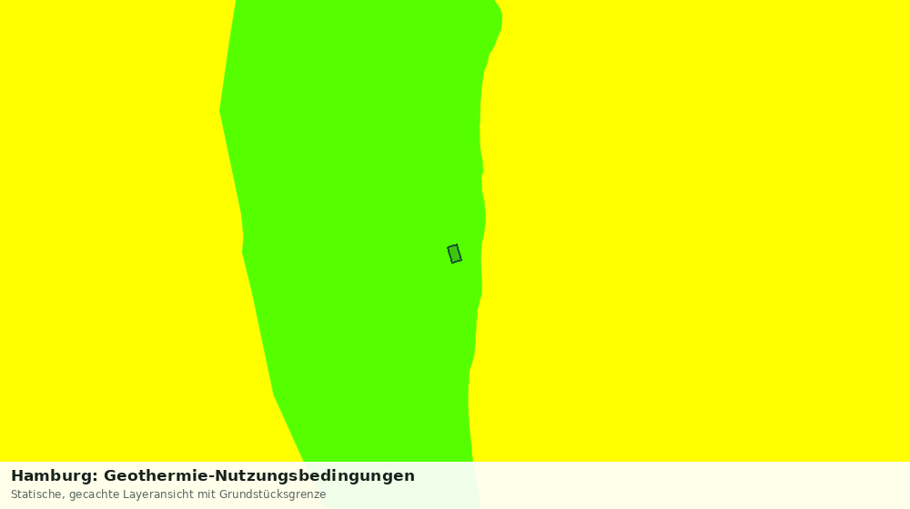 Statische Kartenansicht: Hamburg: Geothermie-Nutzungsbedingungen