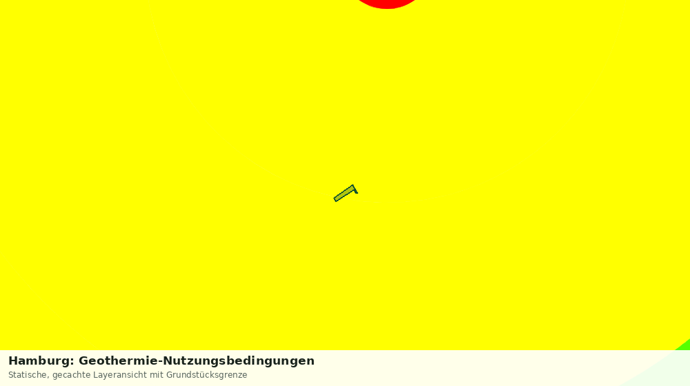 Statische Kartenansicht: Hamburg: Geothermie-Nutzungsbedingungen