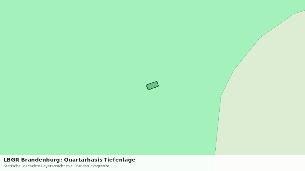 Statische Kartenansicht: LBGR Brandenburg: Quartärbasis-Tiefenlage