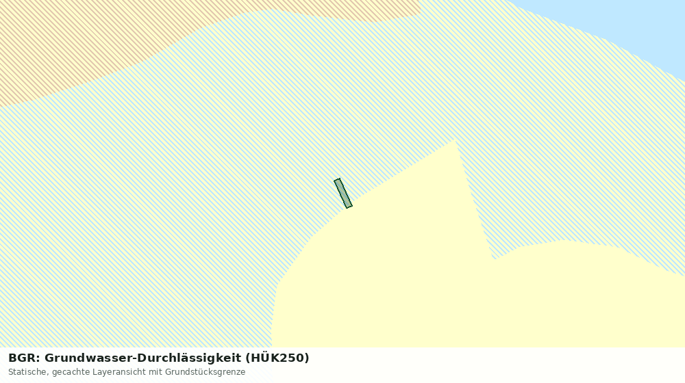 Statische Kartenansicht: BGR: Grundwasser-Durchlässigkeit (HÜK250)
