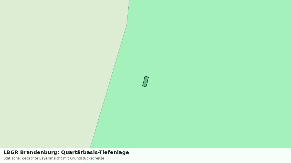 Statische Kartenansicht: LBGR Brandenburg: Quartärbasis-Tiefenlage