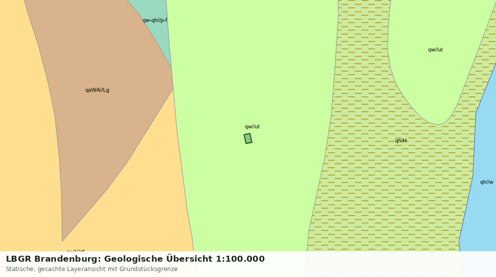 Statische Kartenansicht: LBGR Brandenburg: Geologische Übersicht 1:100.000