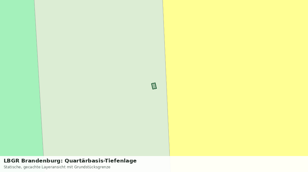 Statische Kartenansicht: LBGR Brandenburg: Quartärbasis-Tiefenlage
