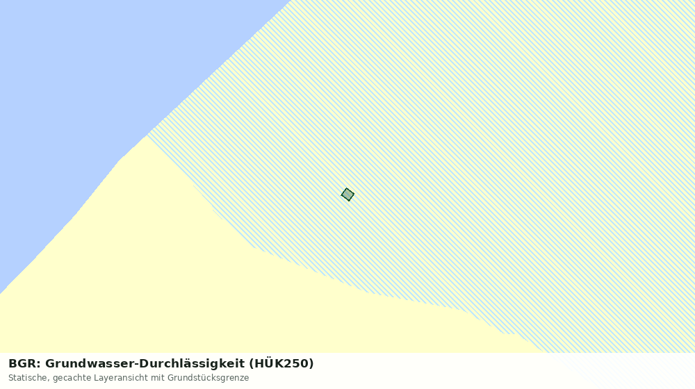 Statische Kartenansicht: BGR: Grundwasser-Durchlässigkeit (HÜK250)