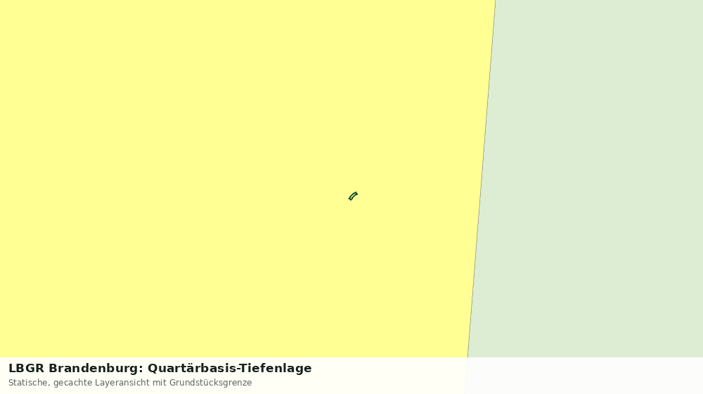 Statische Kartenansicht: LBGR Brandenburg: Quartärbasis-Tiefenlage