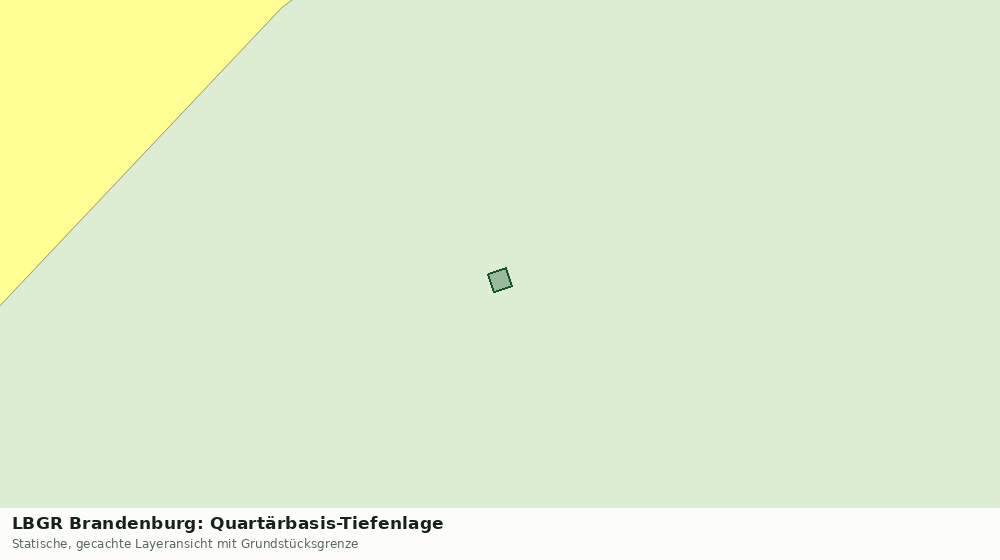 Statische Kartenansicht: LBGR Brandenburg: Quartärbasis-Tiefenlage