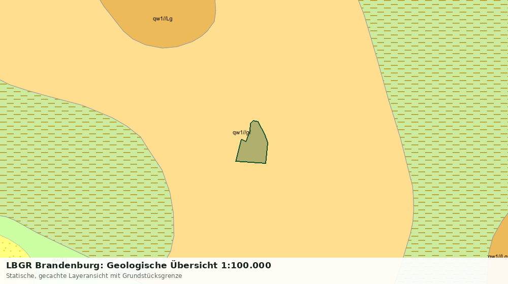 Statische Kartenansicht: LBGR Brandenburg: Geologische Übersicht 1:100.000