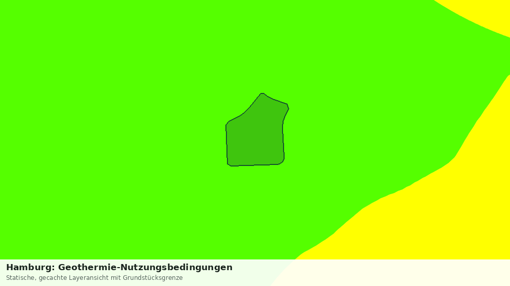 Statische Kartenansicht: Hamburg: Geothermie-Nutzungsbedingungen