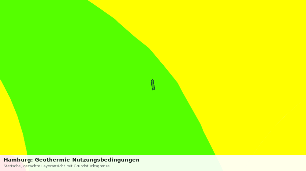 Statische Kartenansicht: Hamburg: Geothermie-Nutzungsbedingungen