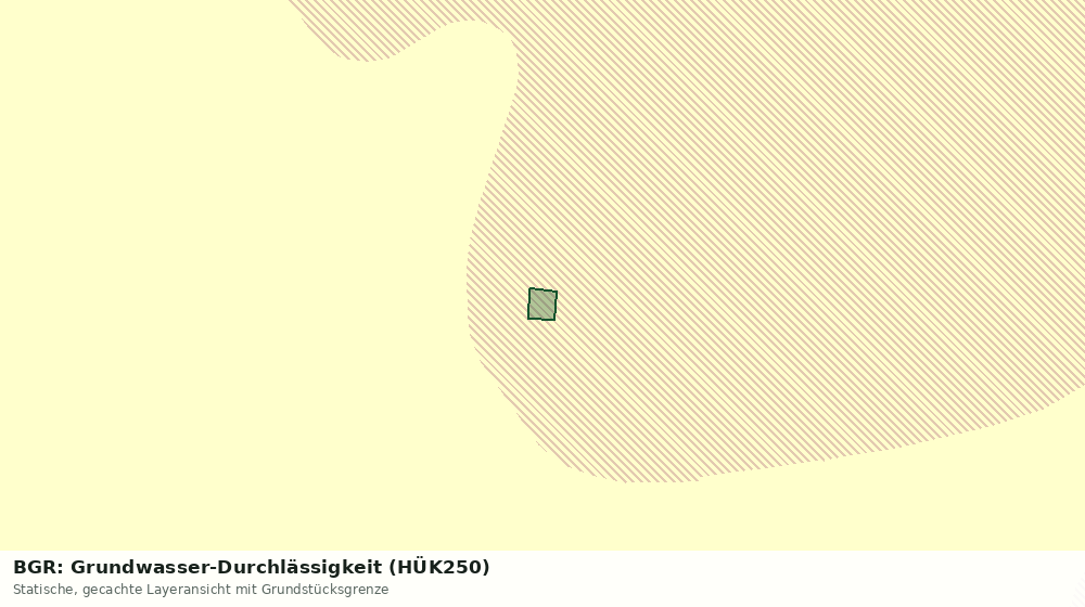 Statische Kartenansicht: BGR: Grundwasser-Durchlässigkeit (HÜK250)