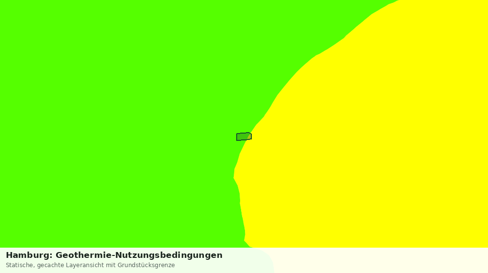 Statische Kartenansicht: Hamburg: Geothermie-Nutzungsbedingungen