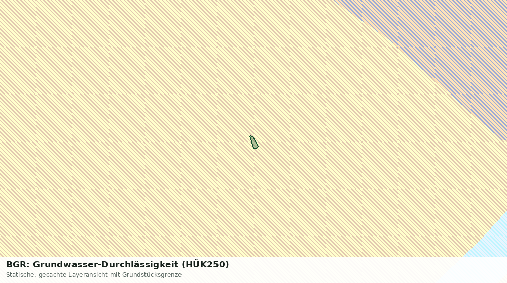 Statische Kartenansicht: BGR: Grundwasser-Durchlässigkeit (HÜK250)