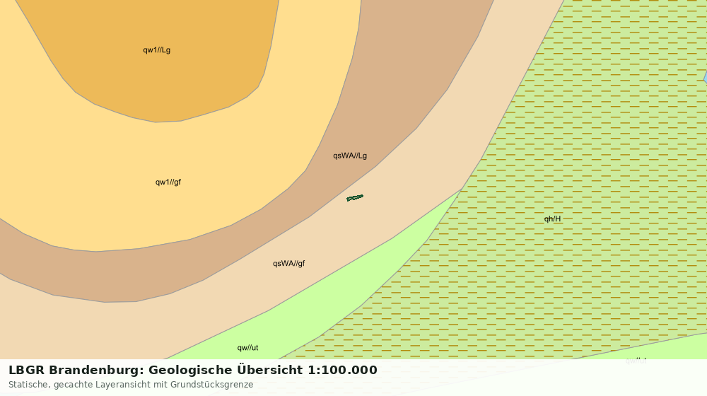 Statische Kartenansicht: LBGR Brandenburg: Geologische Übersicht 1:100.000