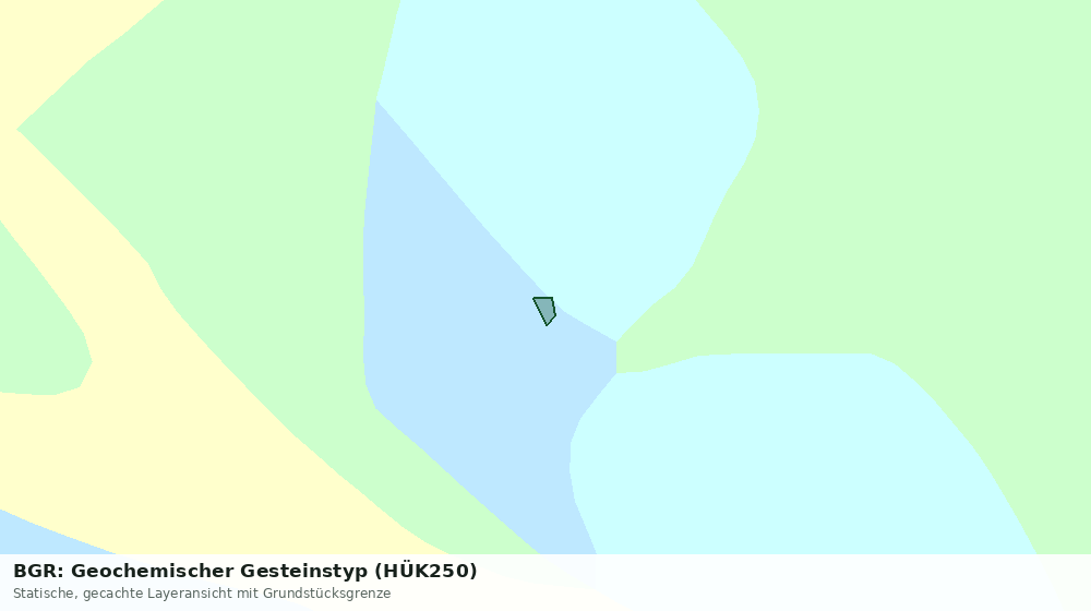 Statische Kartenansicht: BGR: Geochemischer Gesteinstyp (HÜK250)