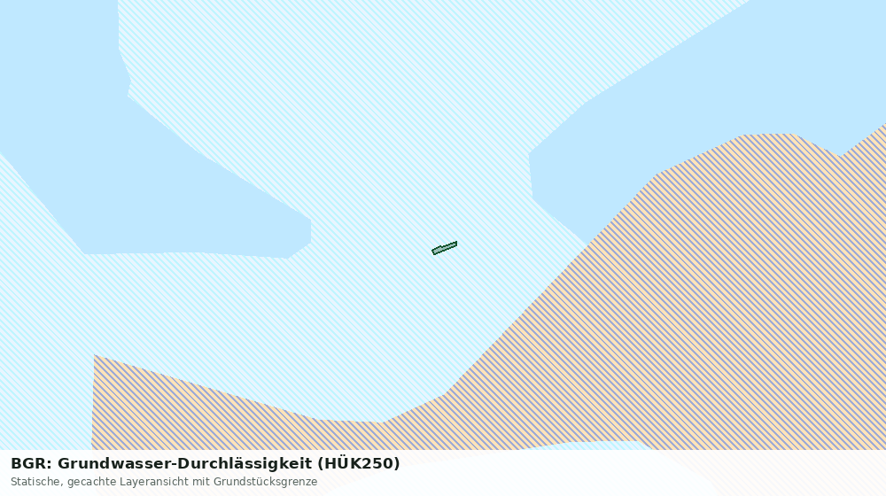 Statische Kartenansicht: BGR: Grundwasser-Durchlässigkeit (HÜK250)
