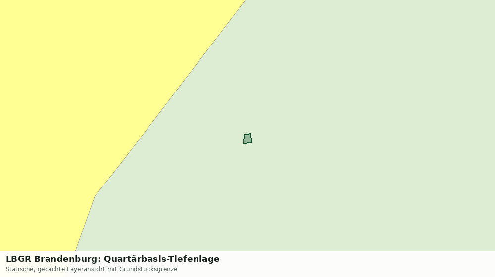 Statische Kartenansicht: LBGR Brandenburg: Quartärbasis-Tiefenlage
