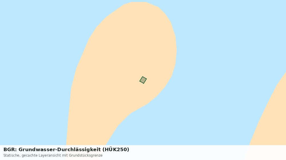 Statische Kartenansicht: BGR: Grundwasser-Durchlässigkeit (HÜK250)