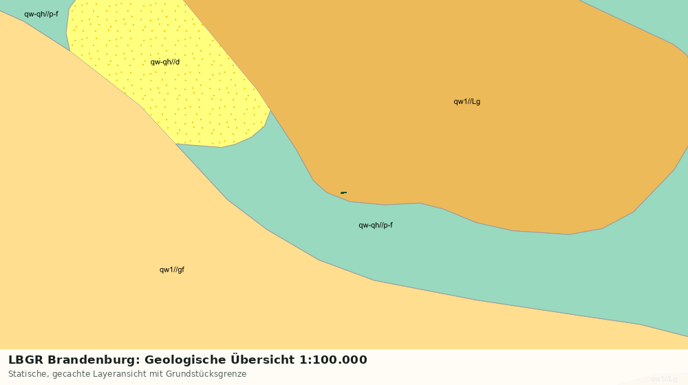 Statische Kartenansicht: LBGR Brandenburg: Geologische Übersicht 1:100.000