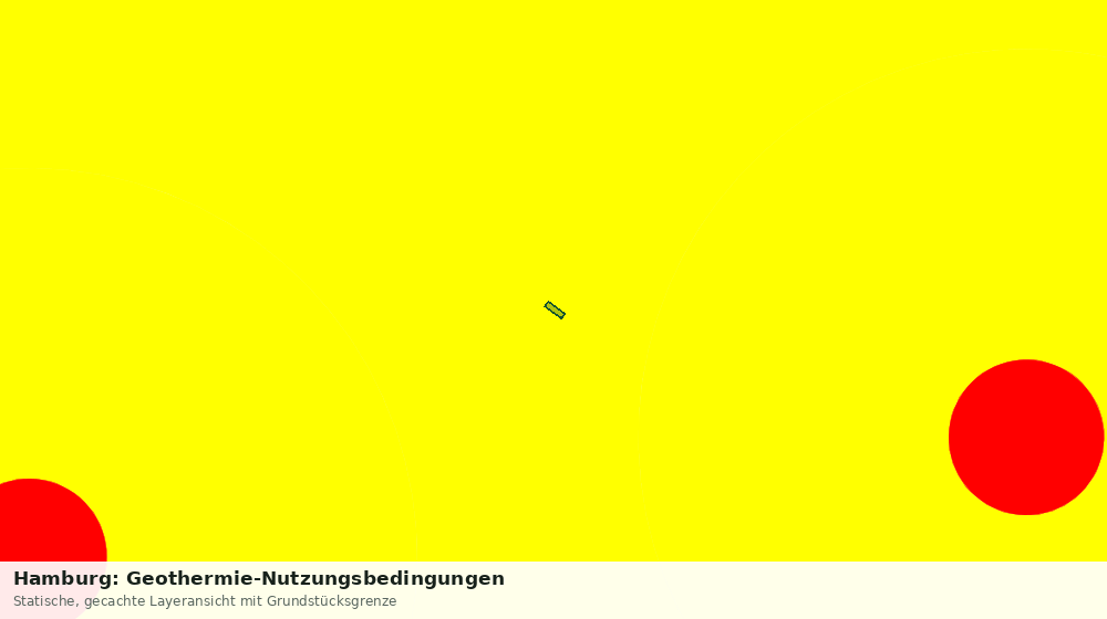 Statische Kartenansicht: Hamburg: Geothermie-Nutzungsbedingungen