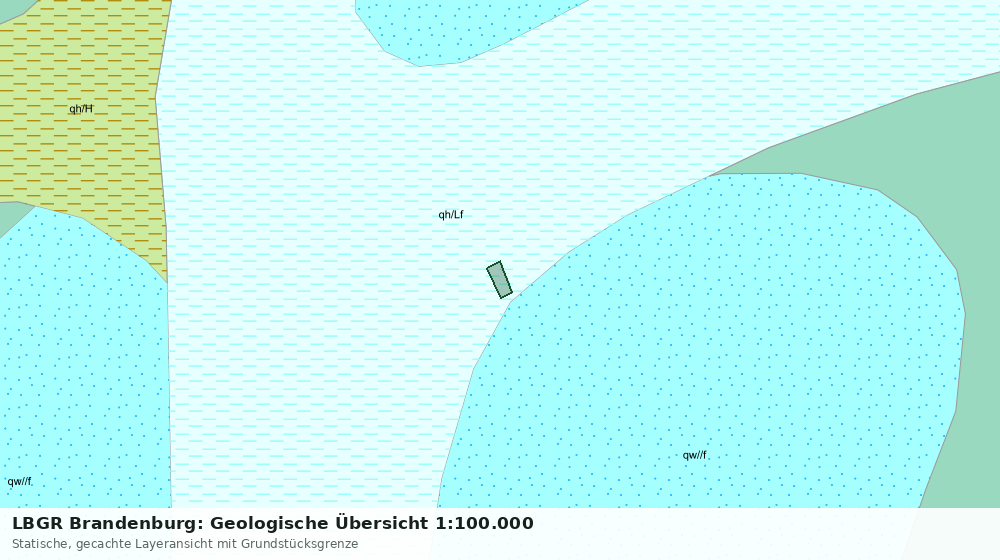 Statische Kartenansicht: LBGR Brandenburg: Geologische Übersicht 1:100.000
