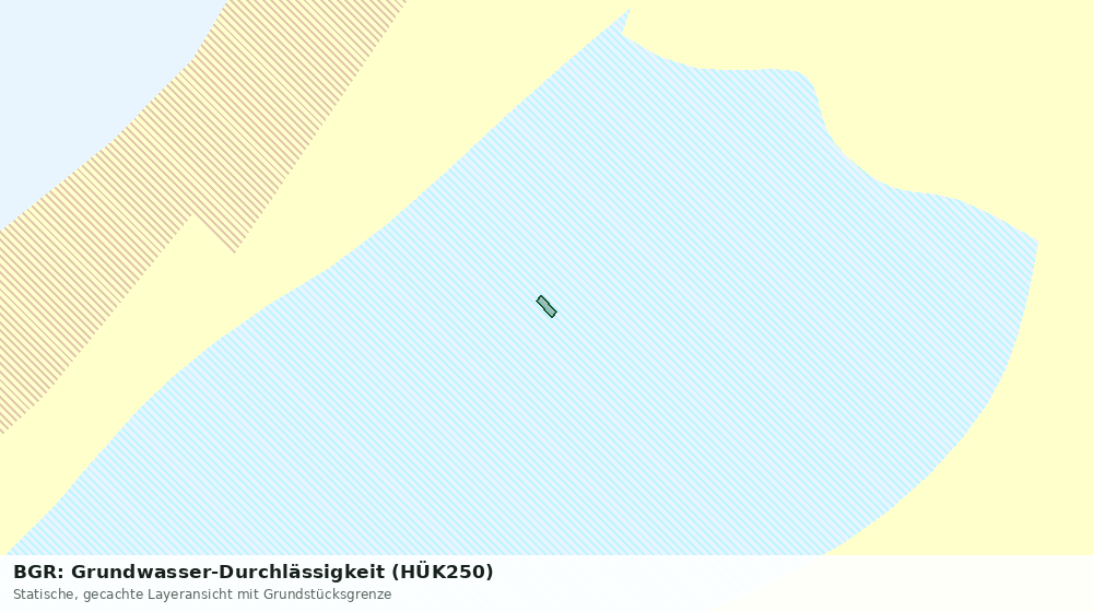 Statische Kartenansicht: BGR: Grundwasser-Durchlässigkeit (HÜK250)