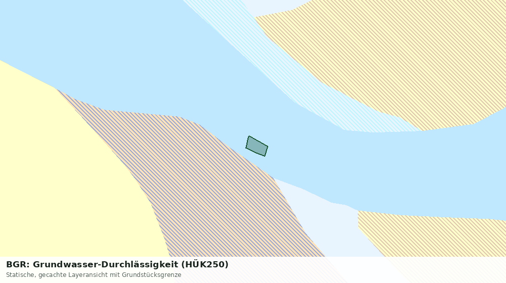 Statische Kartenansicht: BGR: Grundwasser-Durchlässigkeit (HÜK250)