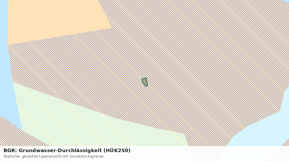Statische Kartenansicht: BGR: Grundwasser-Durchlässigkeit (HÜK250)