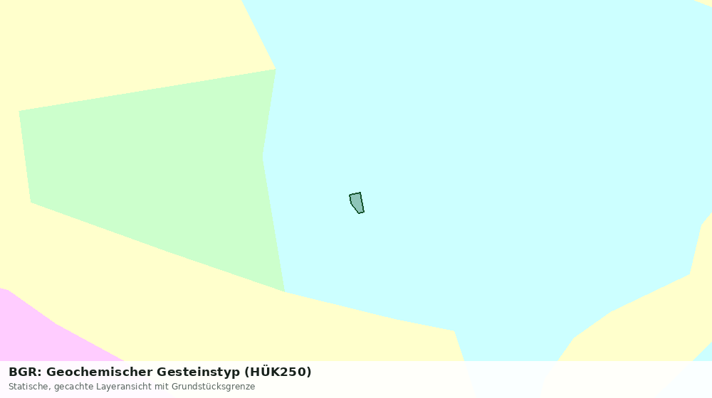 Statische Kartenansicht: BGR: Geochemischer Gesteinstyp (HÜK250)